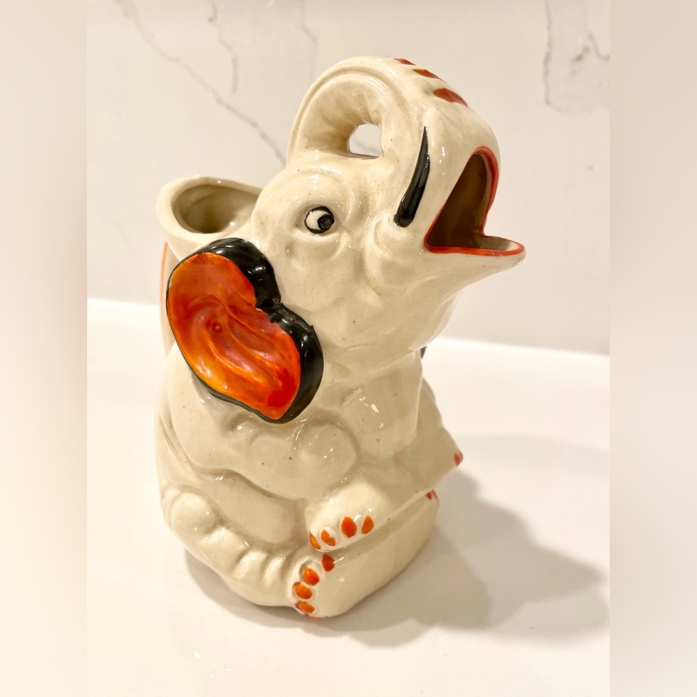 Vintage Japanese Elephant Creamer Dispenser